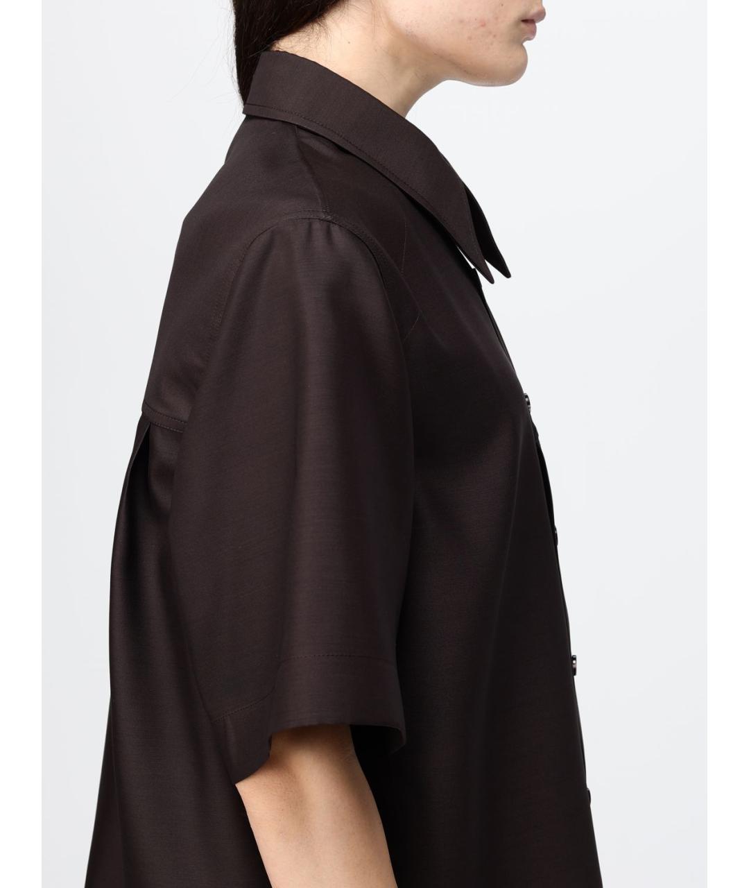 BOTTEGA VENETA Коричневая рубашка, фото 5