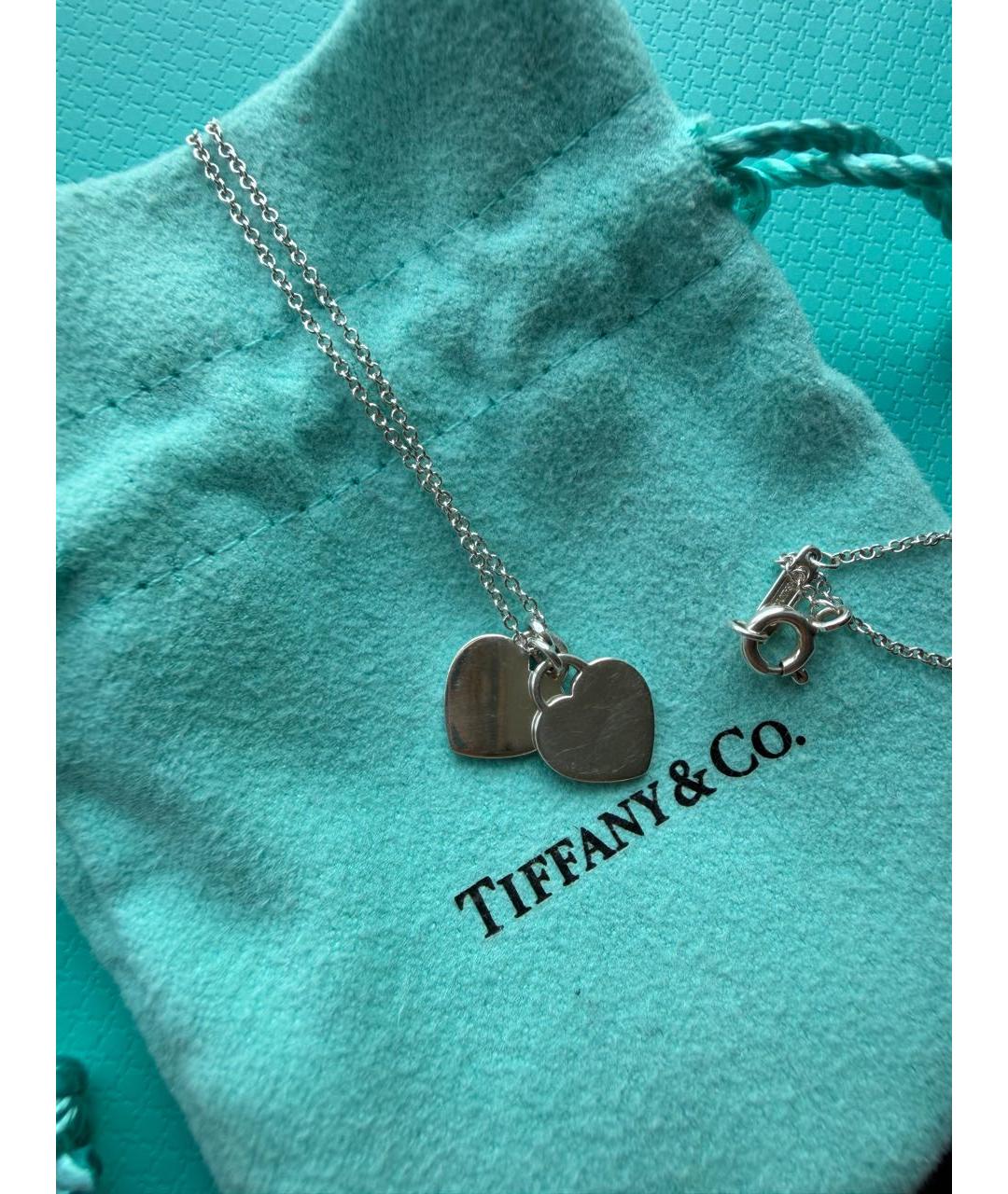 TIFFANY&CO Розовое серебряное колье, фото 8