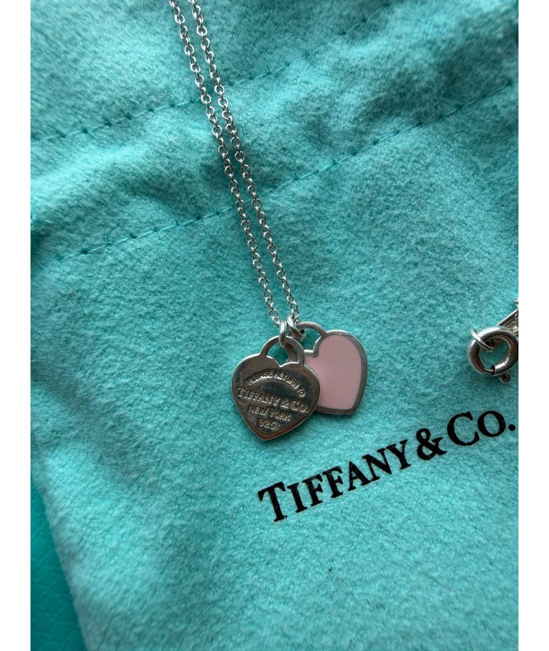 TIFFANY&CO Розовое серебряное колье, фото 6