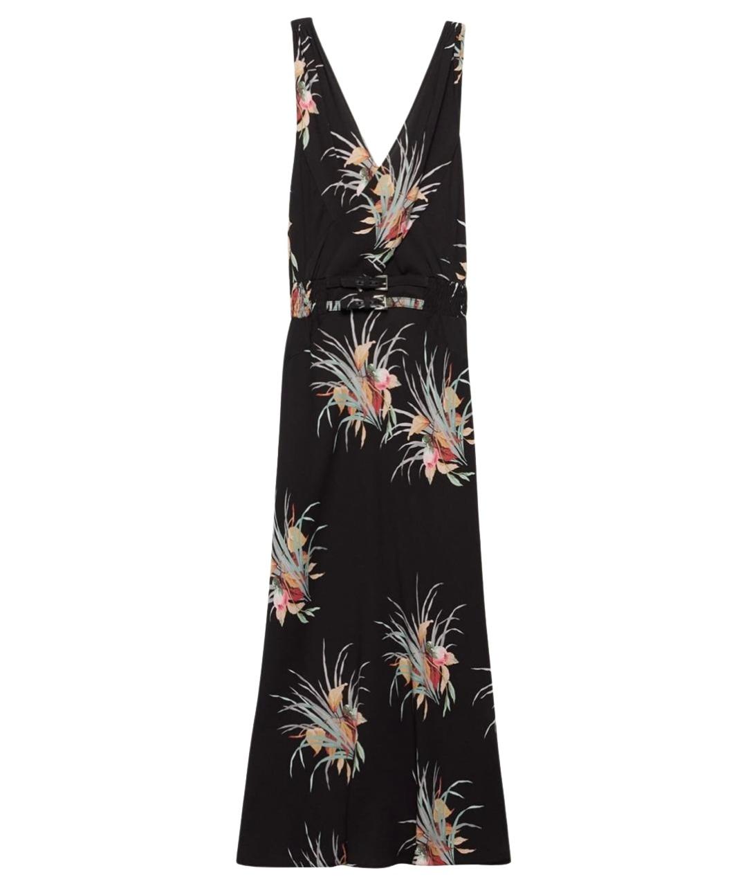 PRADA Черное вискозное коктейльное платье, фото 1