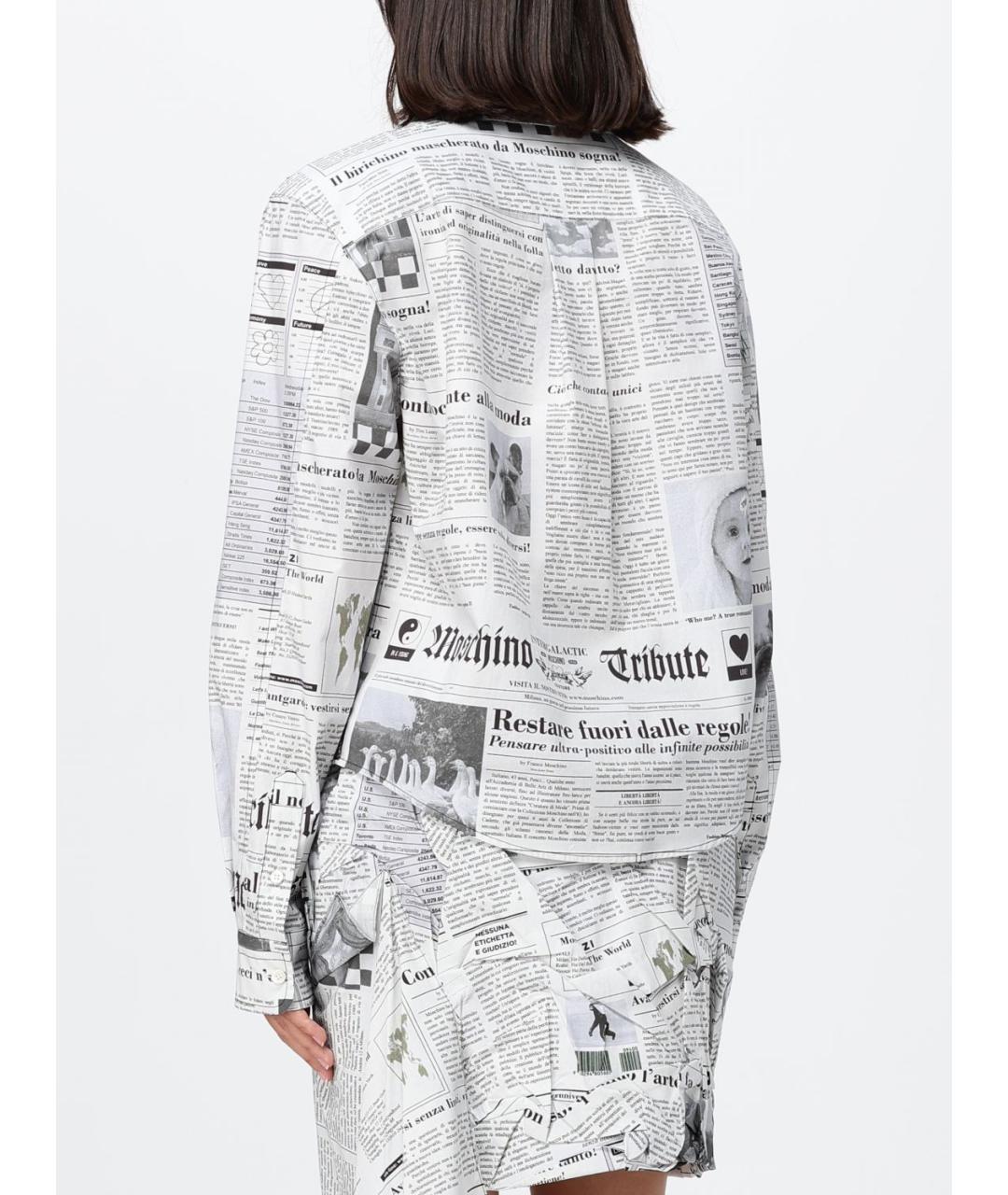 MOSCHINO Серая хлопковая рубашка, фото 3