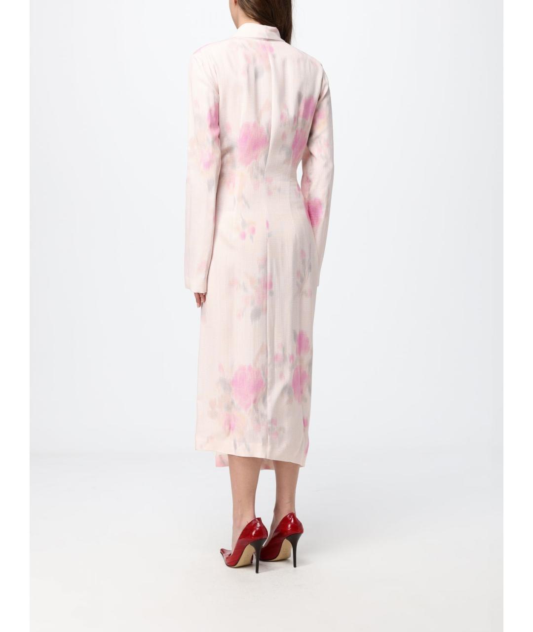 MOSCHINO Бежевое вискозное коктейльное платье, фото 2