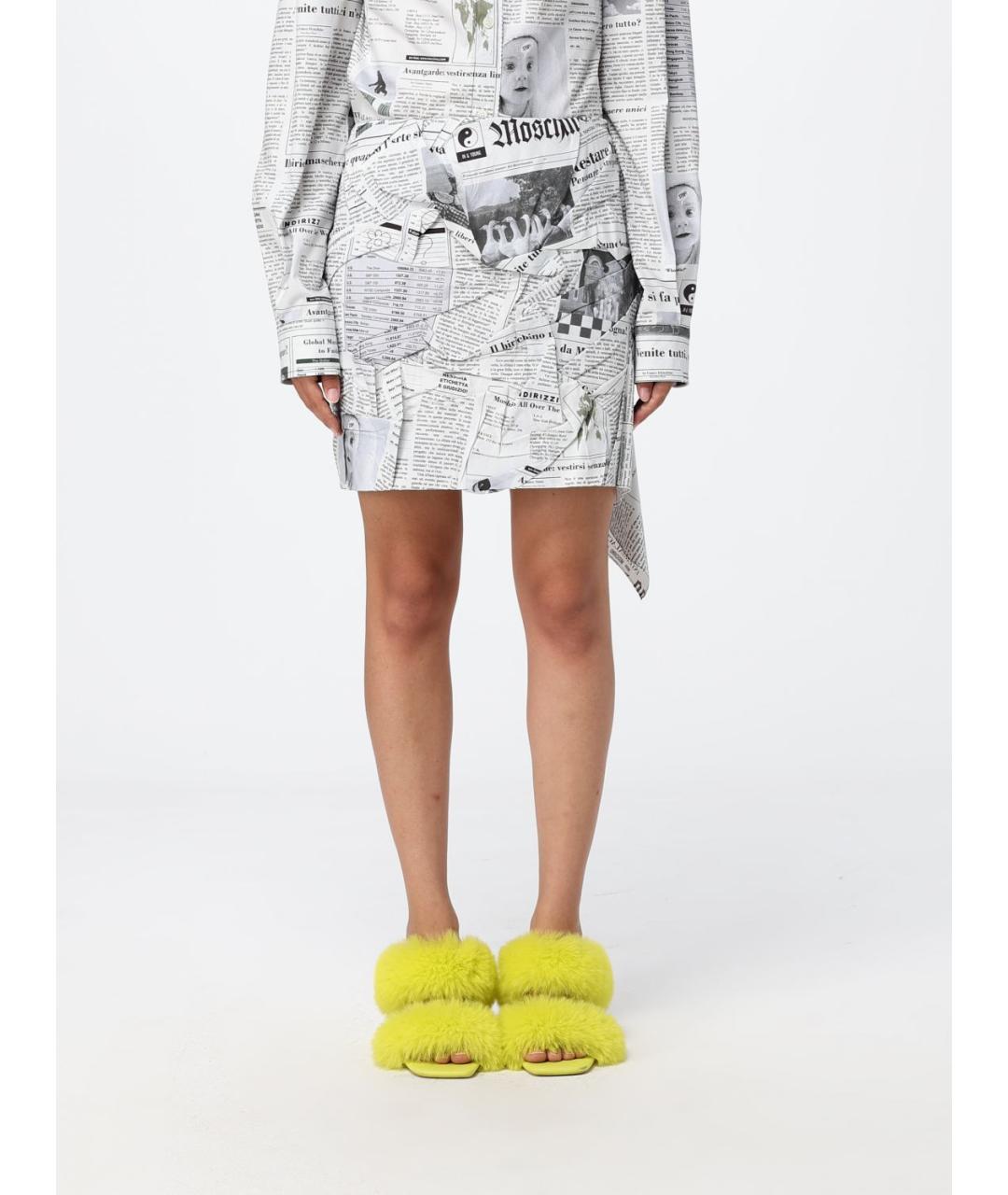 MOSCHINO Мульти хлопковая юбка мини, фото 5