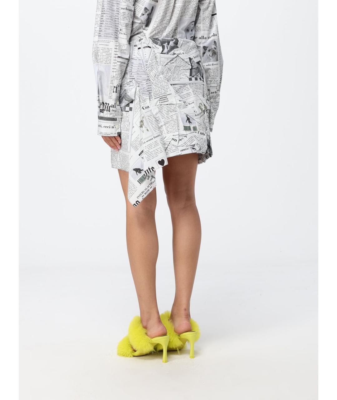 MOSCHINO Мульти хлопковая юбка мини, фото 3