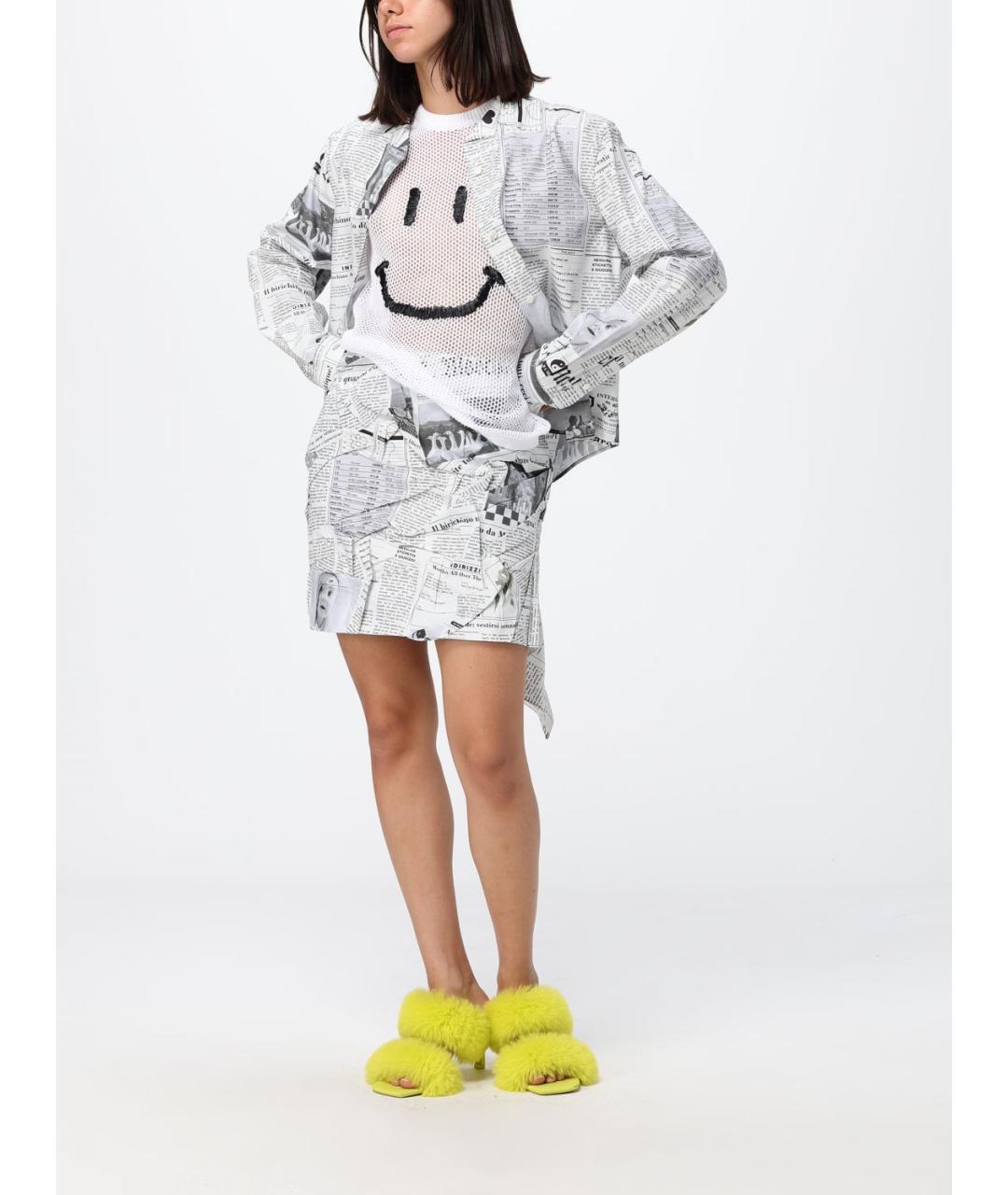 MOSCHINO Белая хлопковая футболка, фото 2