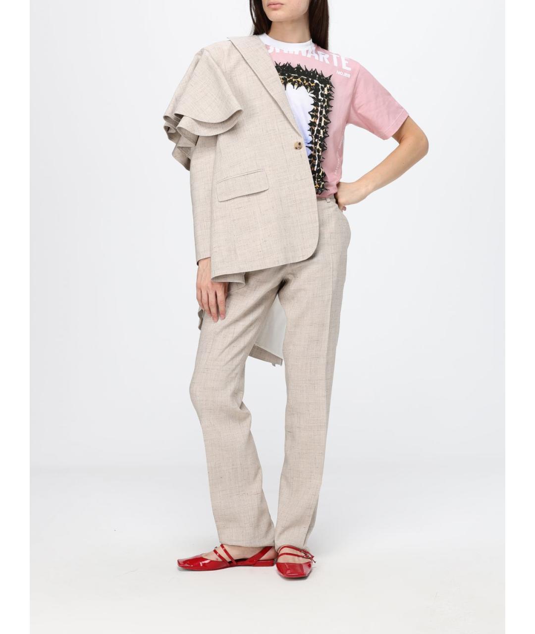 MOSCHINO Мульти хлопковая футболка, фото 2