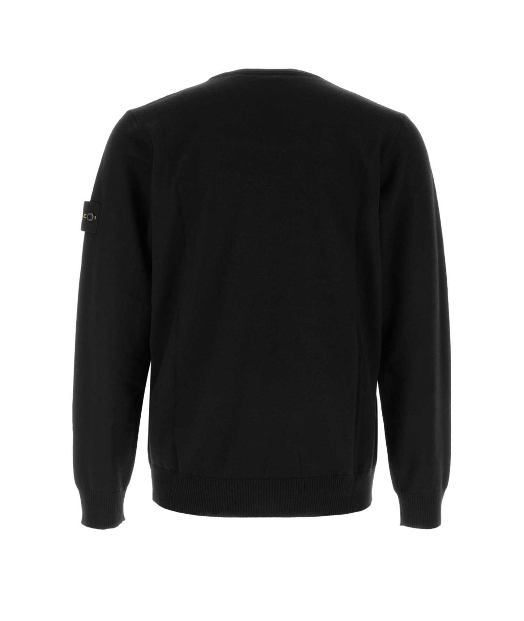 STONE ISLAND Черный шерстяной джемпер / свитер, фото 2