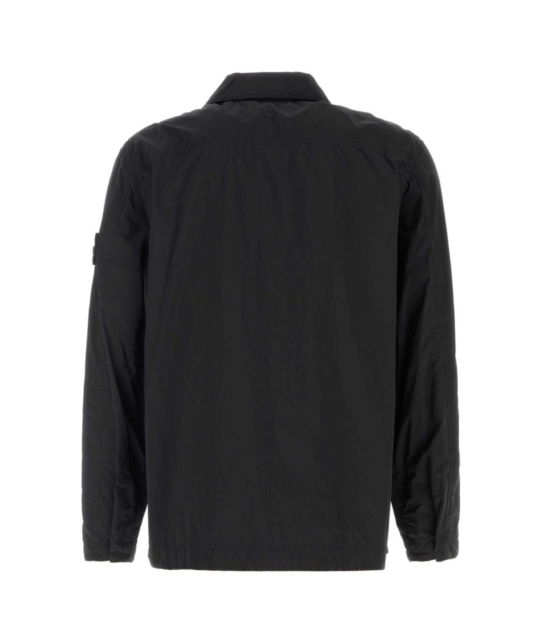 STONE ISLAND Черная нейлоновая куртка, фото 2