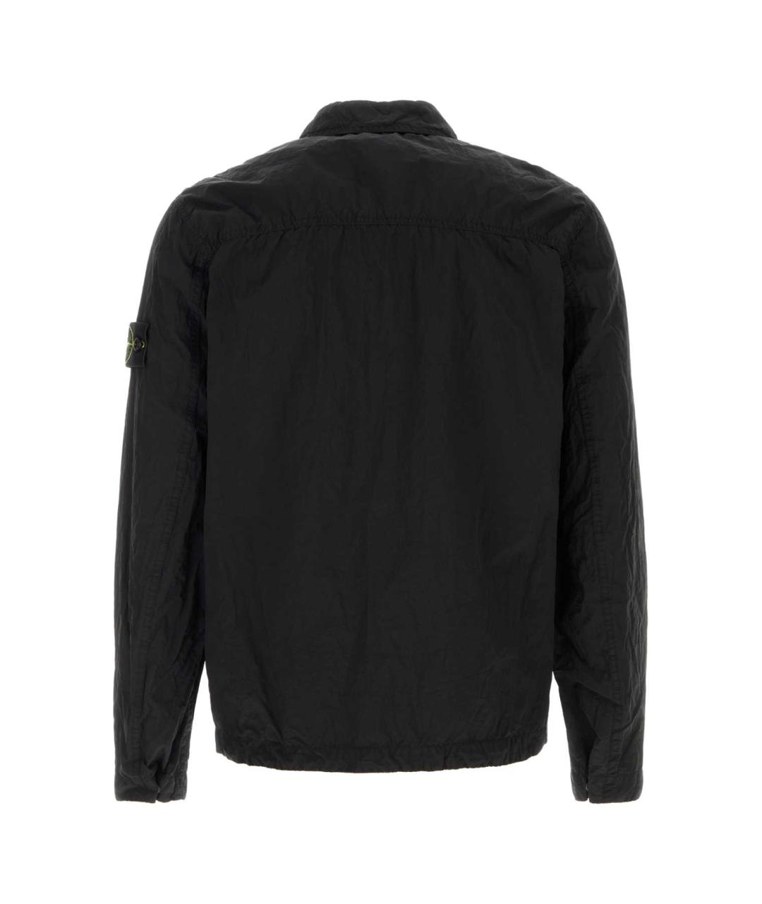 STONE ISLAND Черная нейлоновая куртка, фото 2