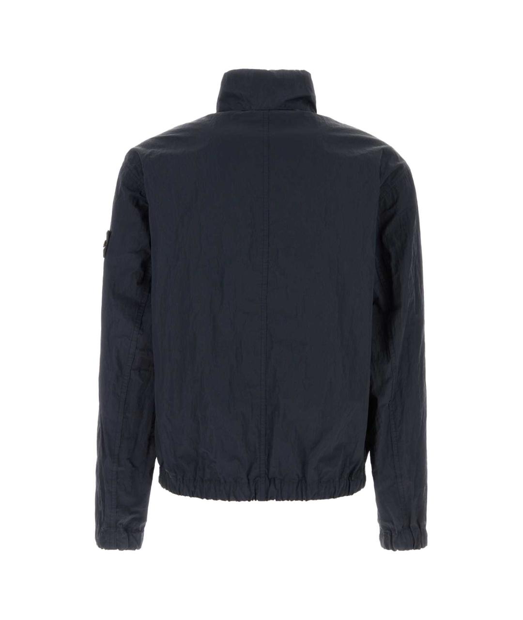 STONE ISLAND Темно-синяя нейлоновая куртка, фото 2
