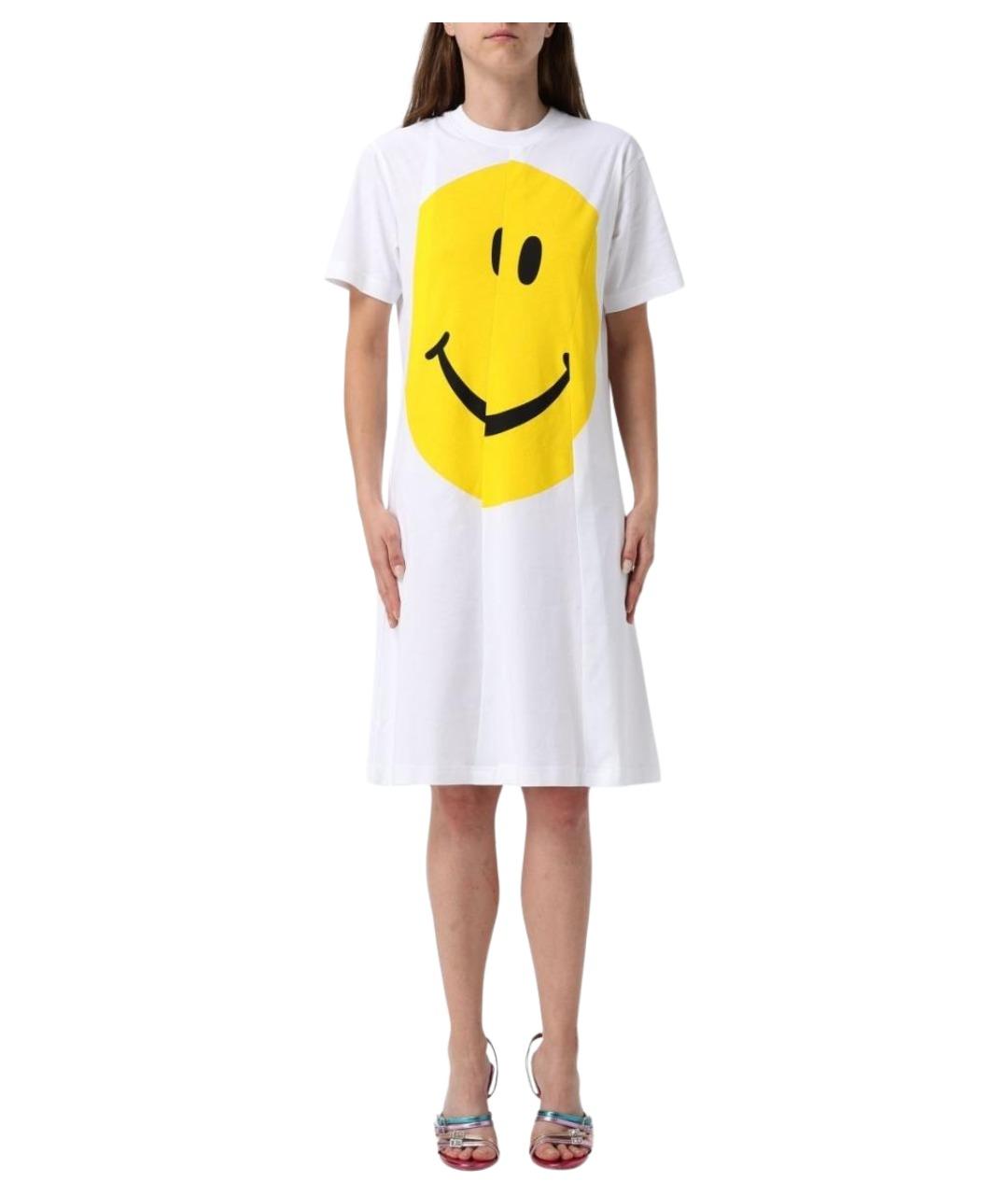 MOSCHINO Белое хлопковое повседневное платье, фото 1