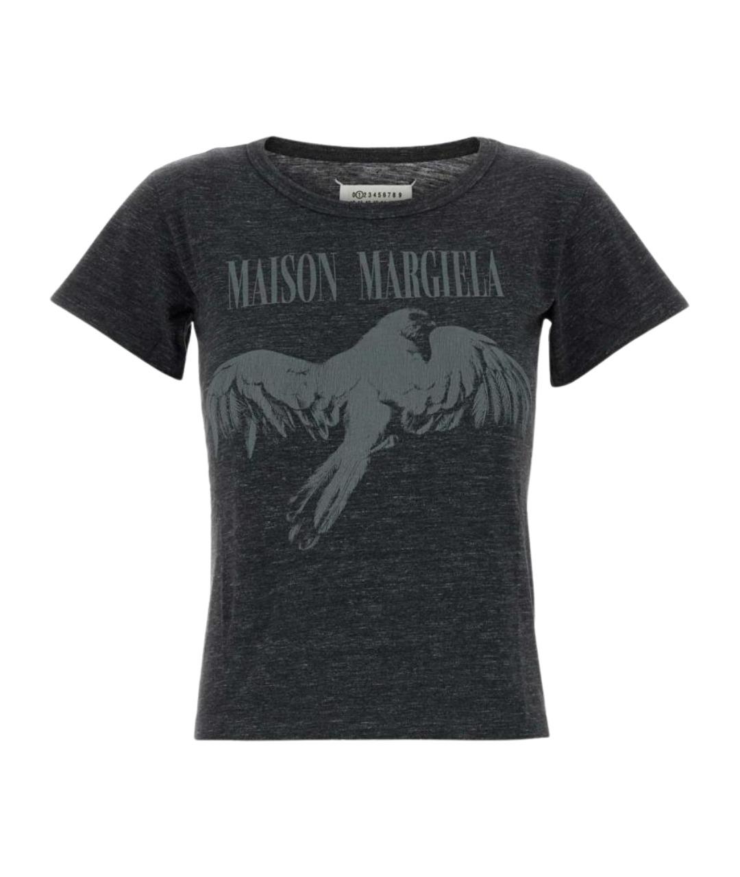 MAISON MARGIELA Серая хлопковая футболка, фото 1
