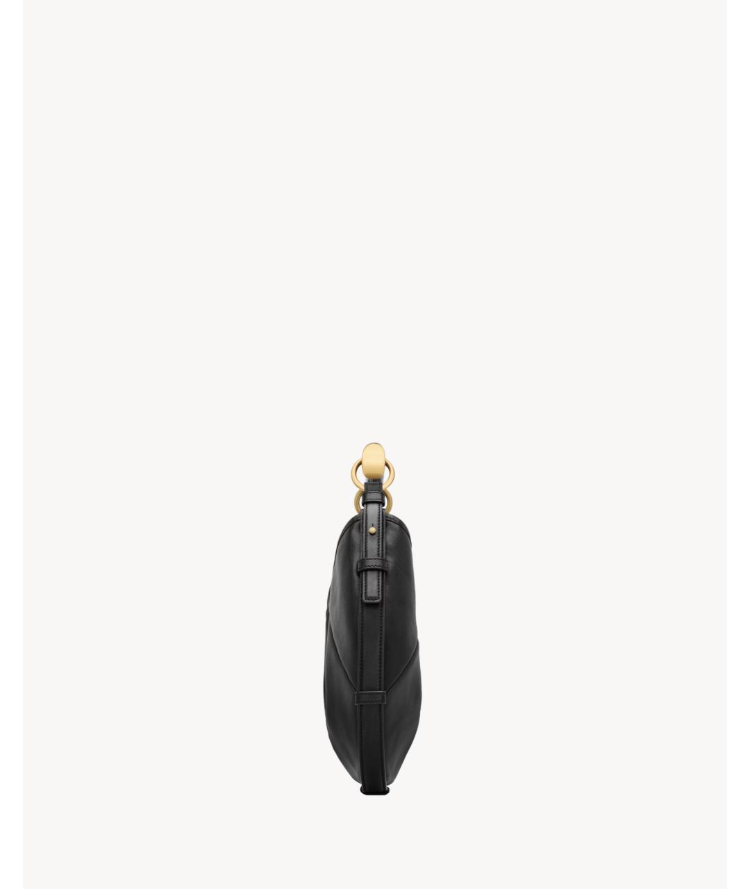 SAINT LAURENT Черная кожаная сумка через плечо, фото 4