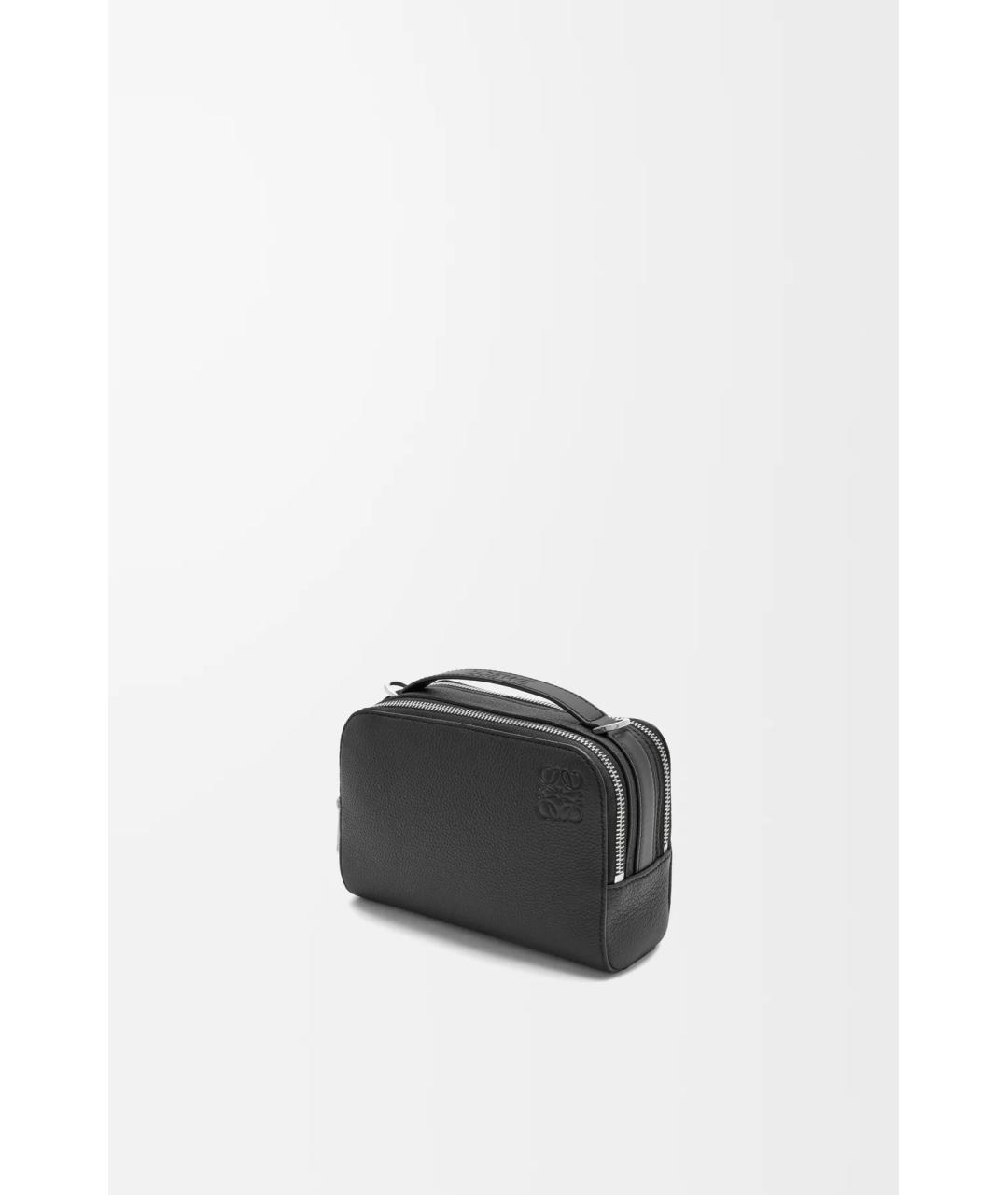 LOEWE Черная кожаная сумка на плечо, фото 4