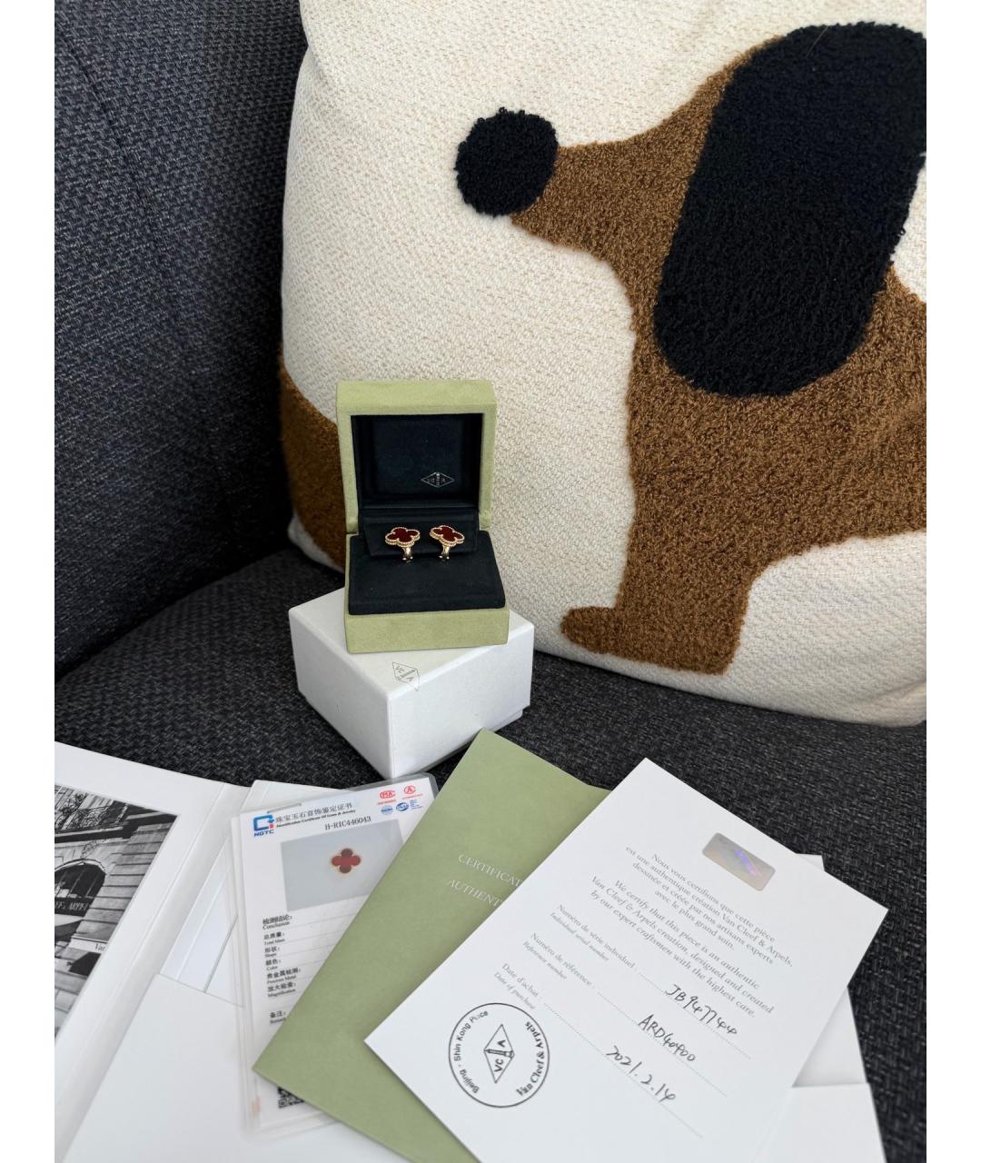 VAN CLEEF & ARPELS Золотые серьги из желтого золота, фото 2