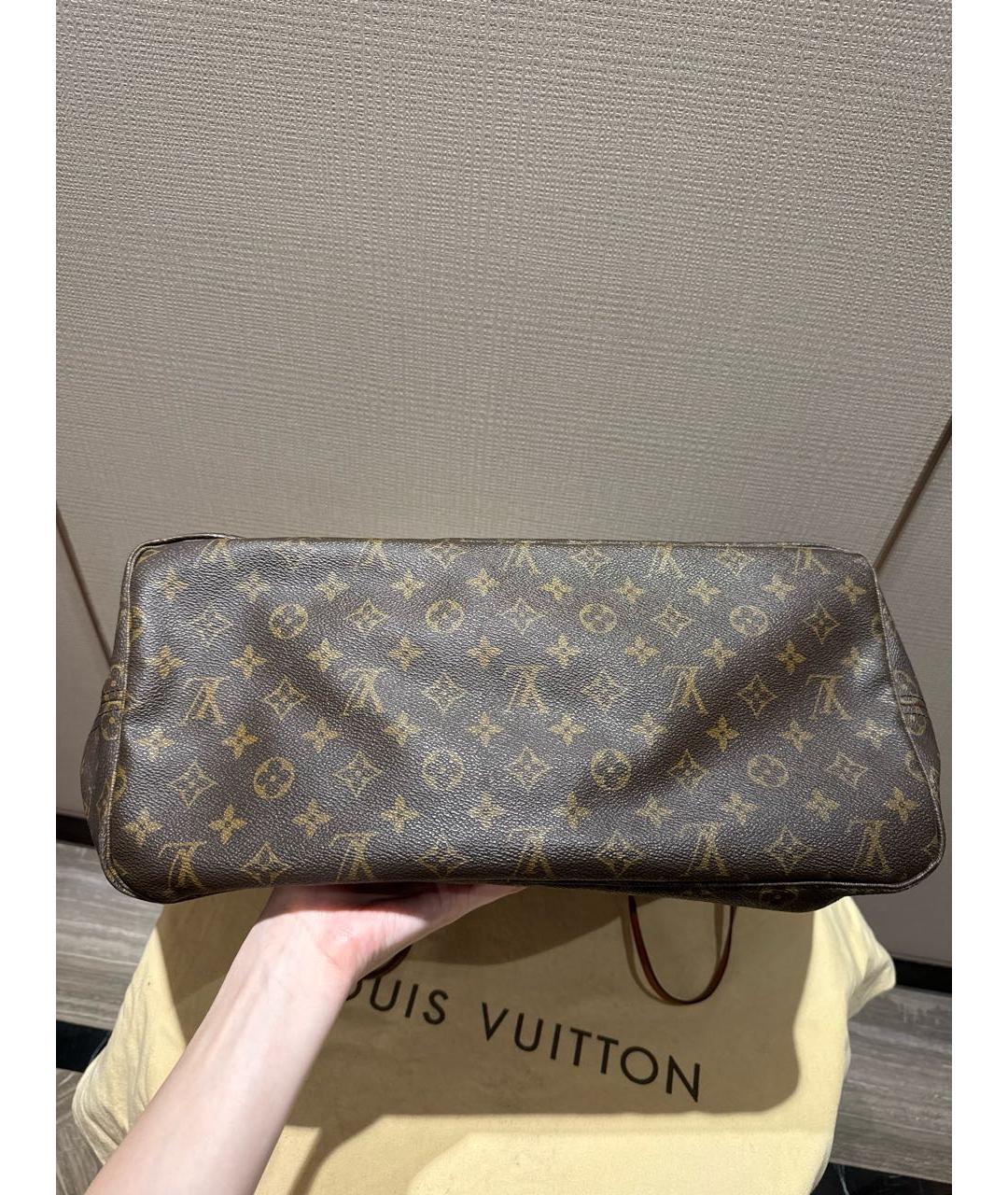 LOUIS VUITTON Коричневая канва сумка тоут, фото 6