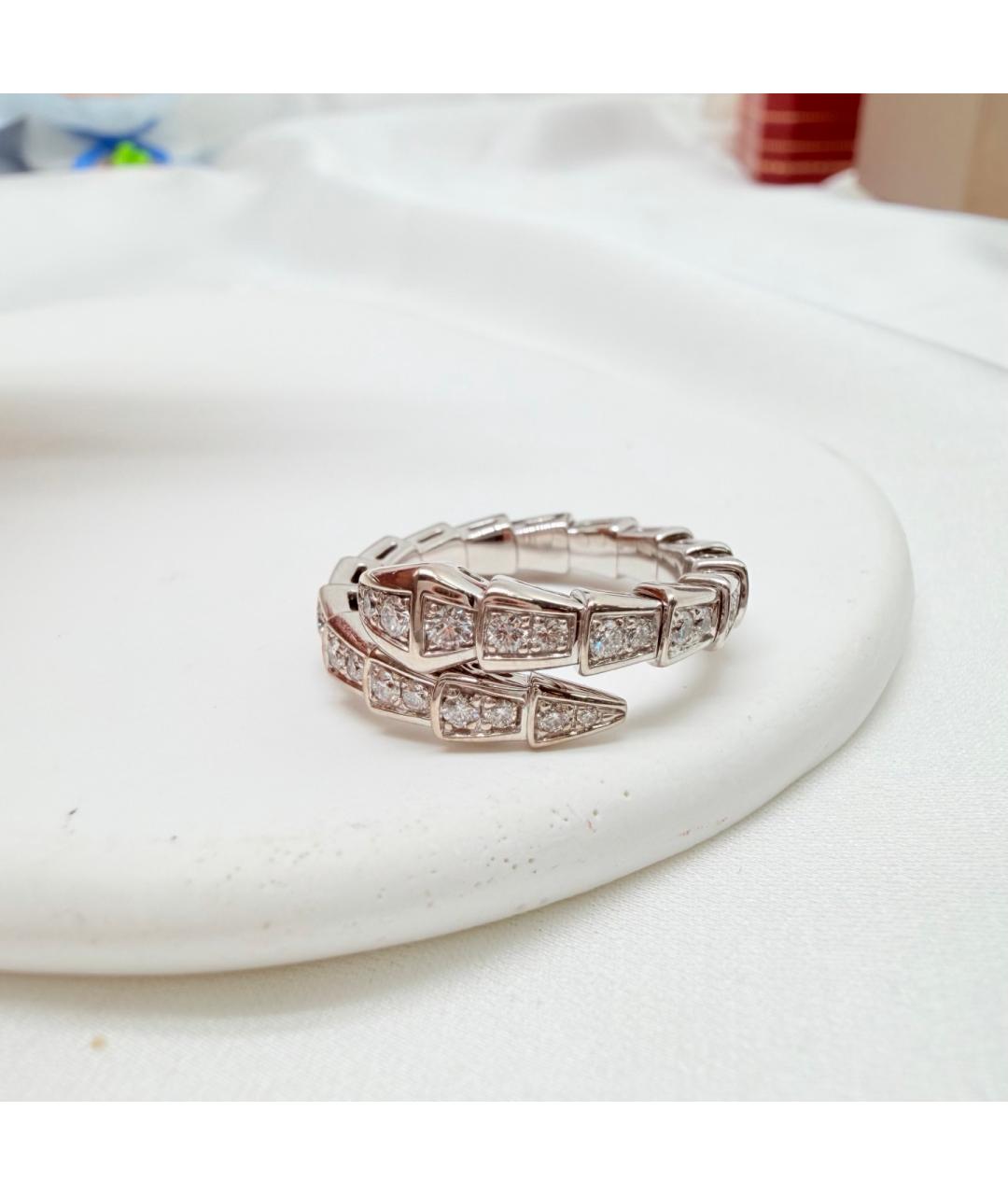 BVLGARI Серебряное кольцо из белого золота, фото 4
