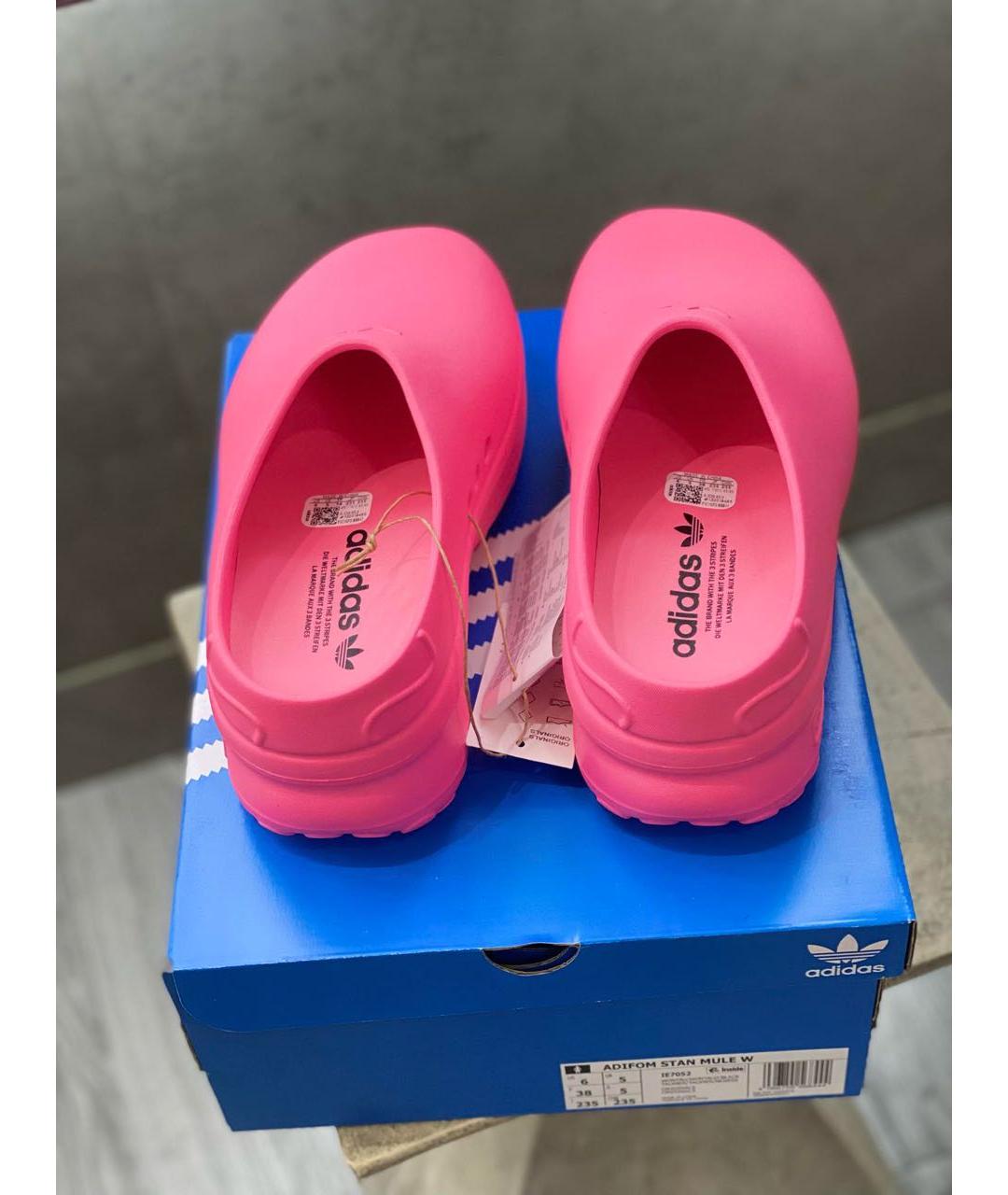 ADIDAS Фуксия резиновые сабо, фото 3