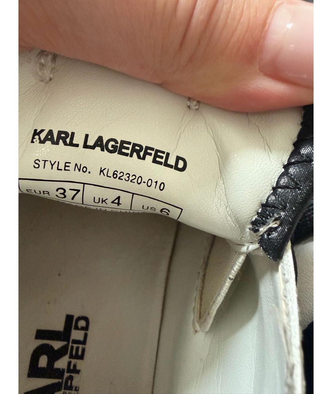 KARL LAGERFELD Белые кроссовки, фото 5