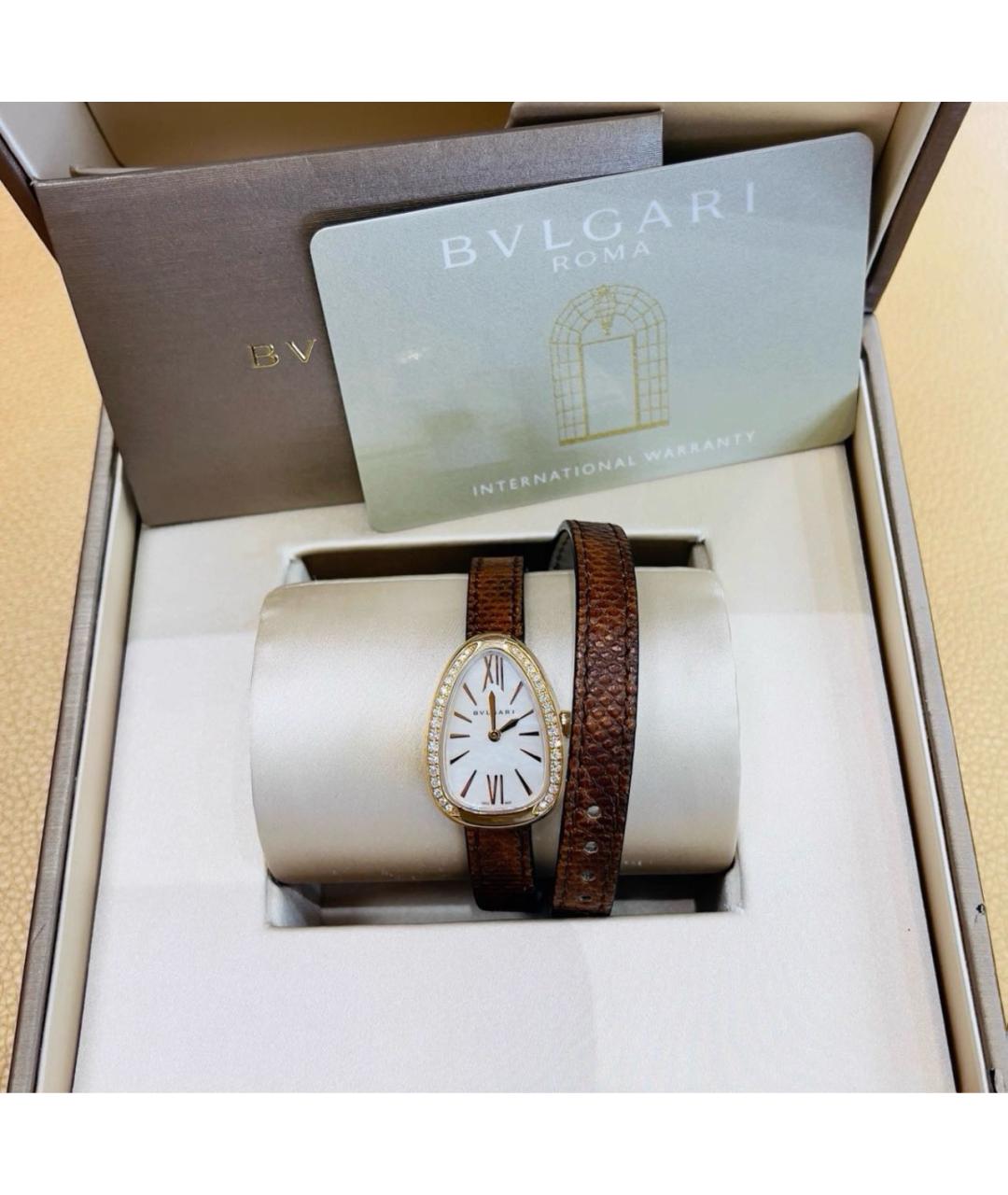 BVLGARI Золотые часы из розового золота, фото 4