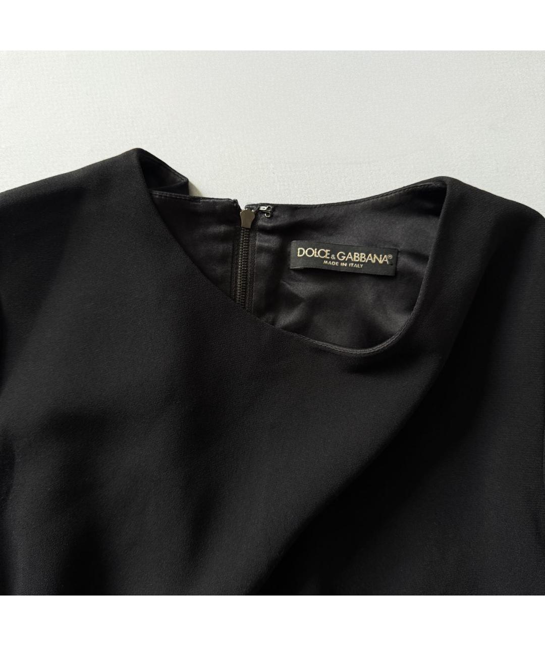 DOLCE&GABBANA Черное вискозное вечернее платье, фото 3