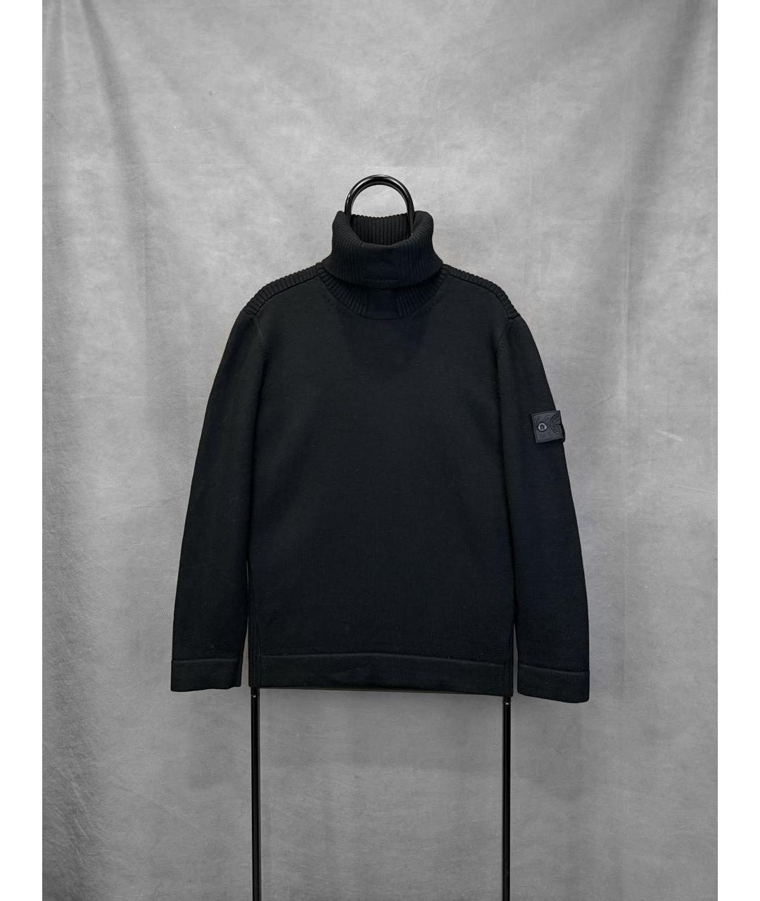 STONE ISLAND SHADOW PROJECT Черная шерстяная водолазка, фото 9