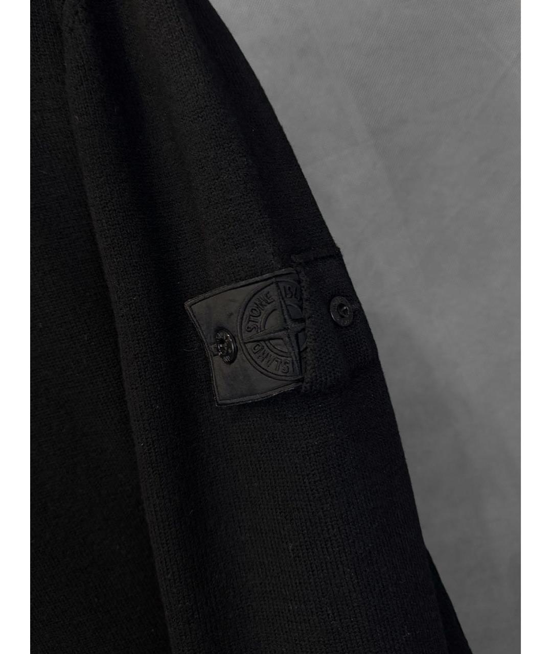 STONE ISLAND SHADOW PROJECT Черная шерстяная водолазка, фото 3