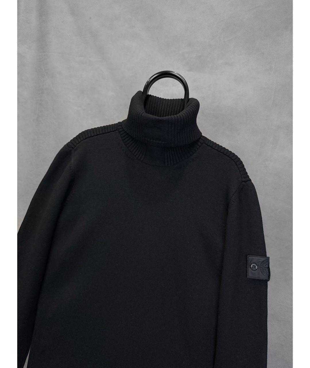 STONE ISLAND SHADOW PROJECT Черная шерстяная водолазка, фото 5