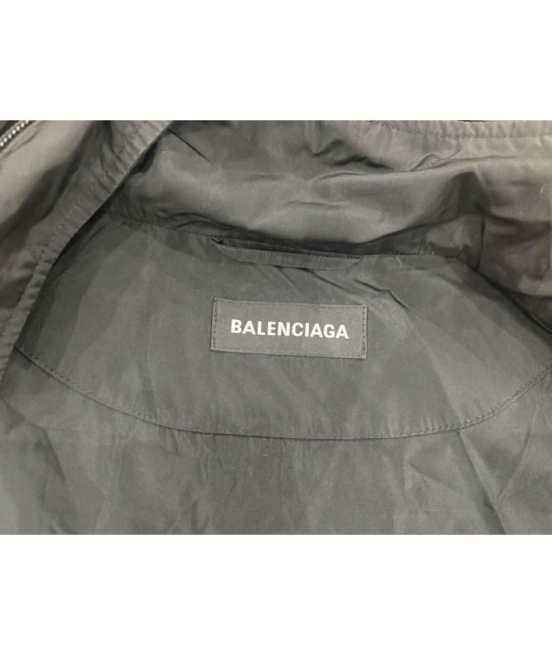 BALENCIAGA Черная хлопковая парка, фото 3