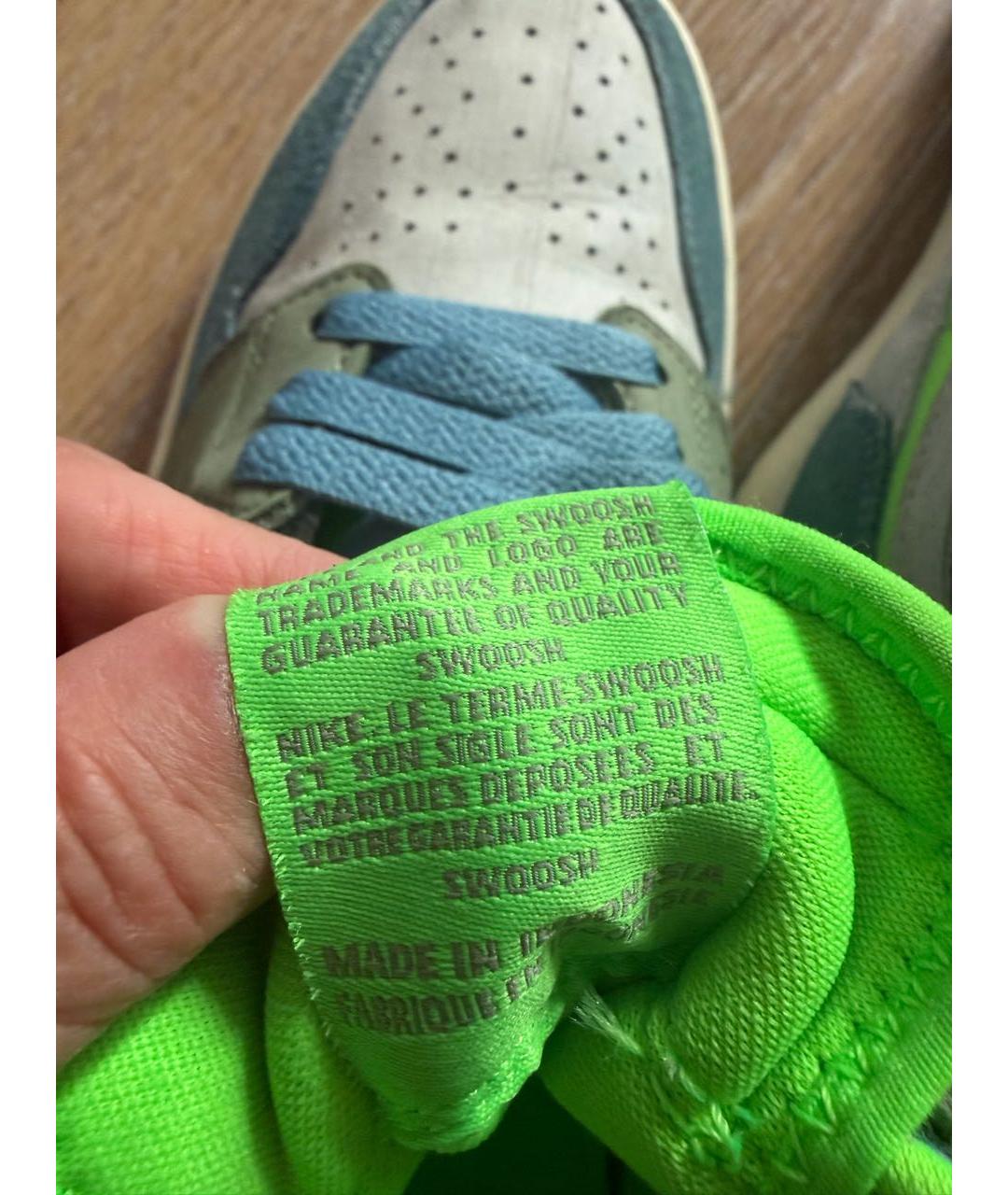 NIKE Зеленые замшевые кеды, фото 7