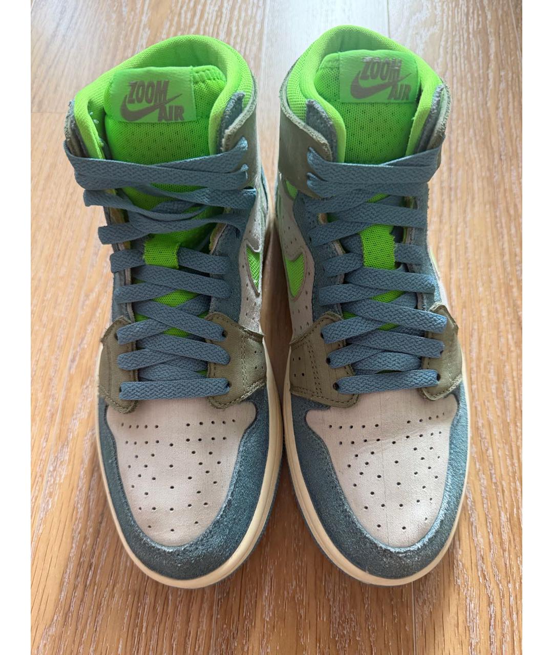 NIKE Зеленые замшевые кеды, фото 2