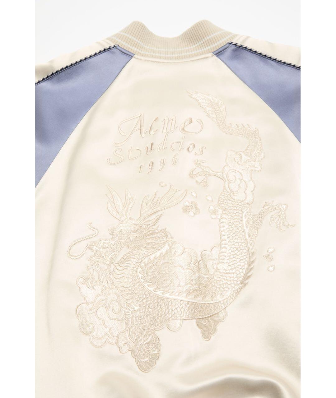 ACNE STUDIOS Бежевая атласная куртка, фото 2