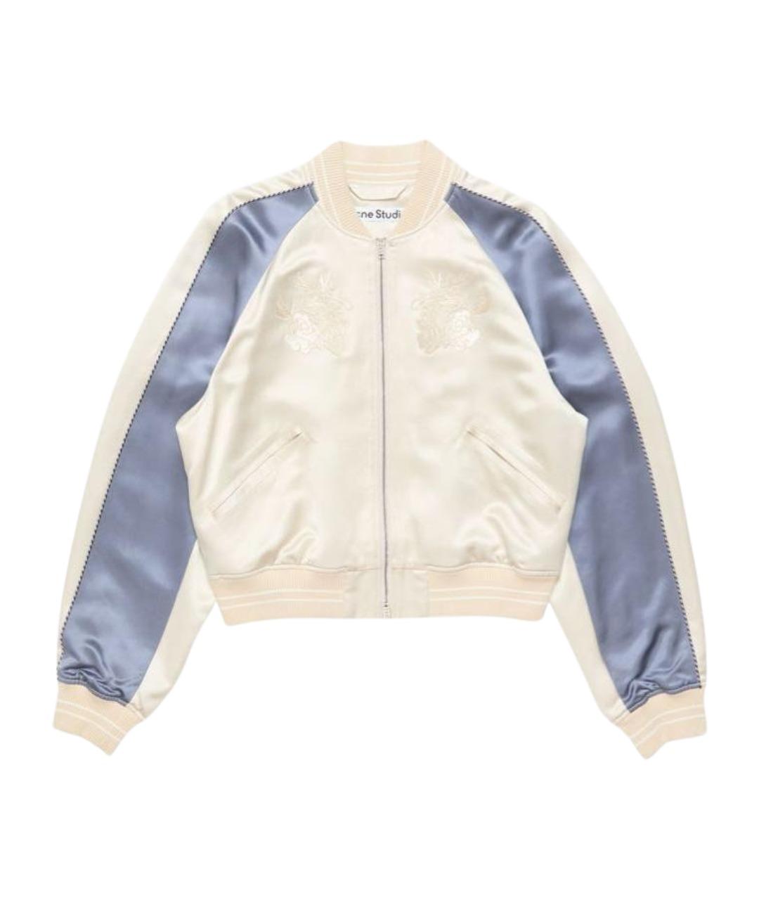 ACNE STUDIOS Бежевая атласная куртка, фото 1