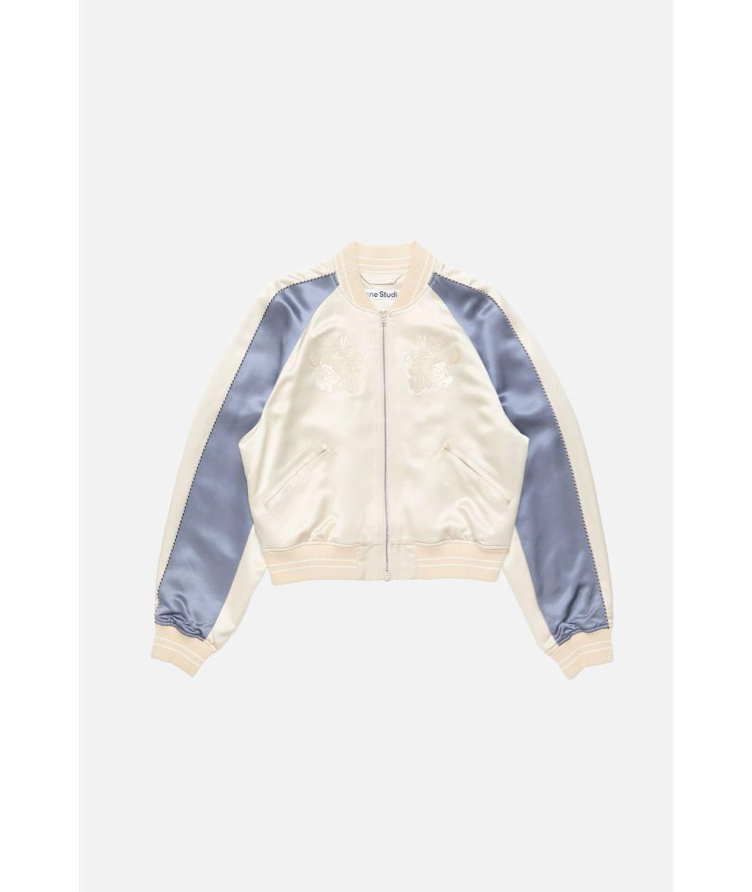 ACNE STUDIOS Бежевая атласная куртка, фото 7