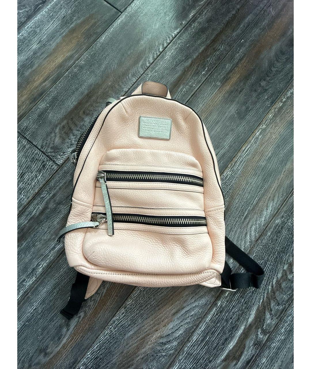 MARC BY MARC JACOBS Розовый кожаный рюкзак, фото 6