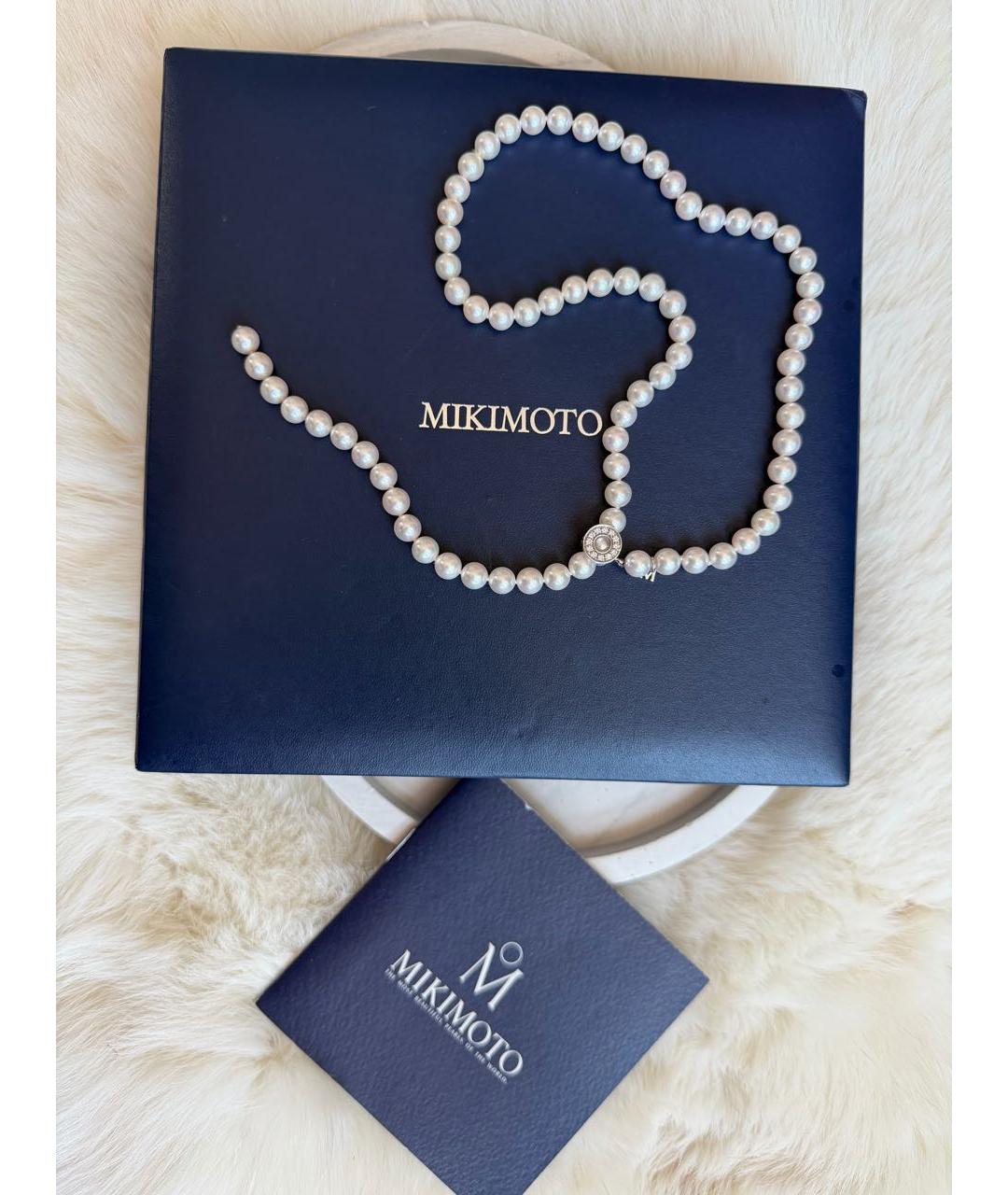Mikimoto Белое колье, фото 2