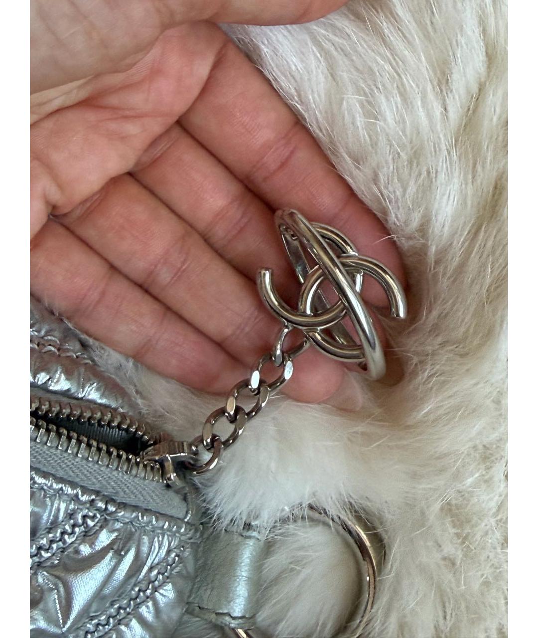 CHANEL Серебряная поясная сумка, фото 2