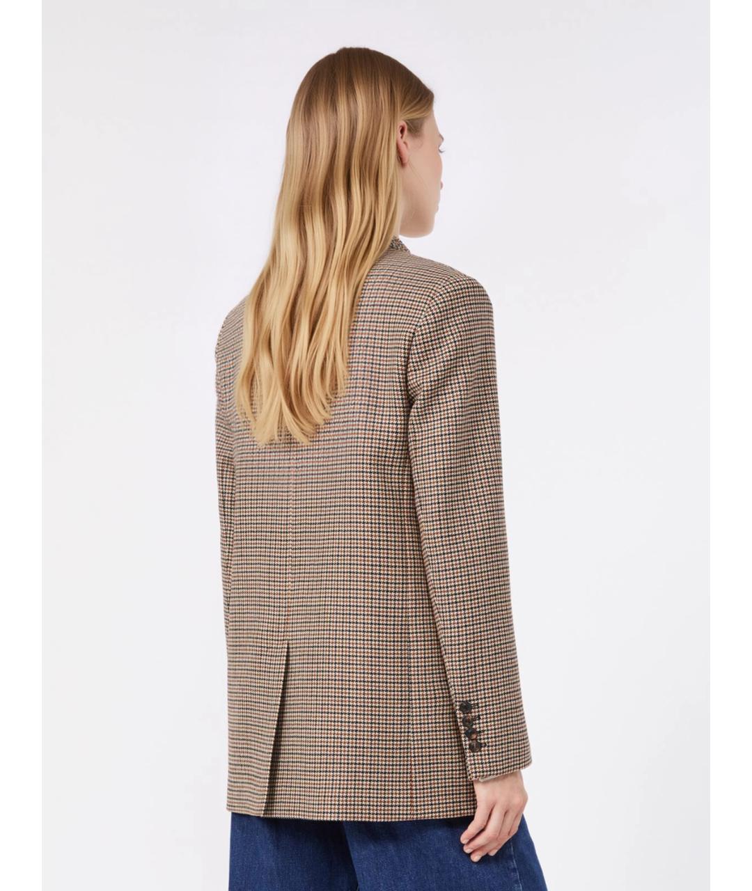 MAX MARA STUDIO Мульти шерстяной жакет/пиджак, фото 4