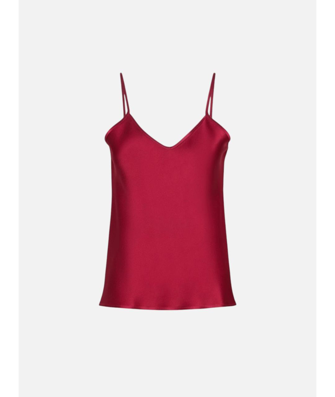 MAX MARA STUDIO Бордовая ацетатная блузы, фото 1