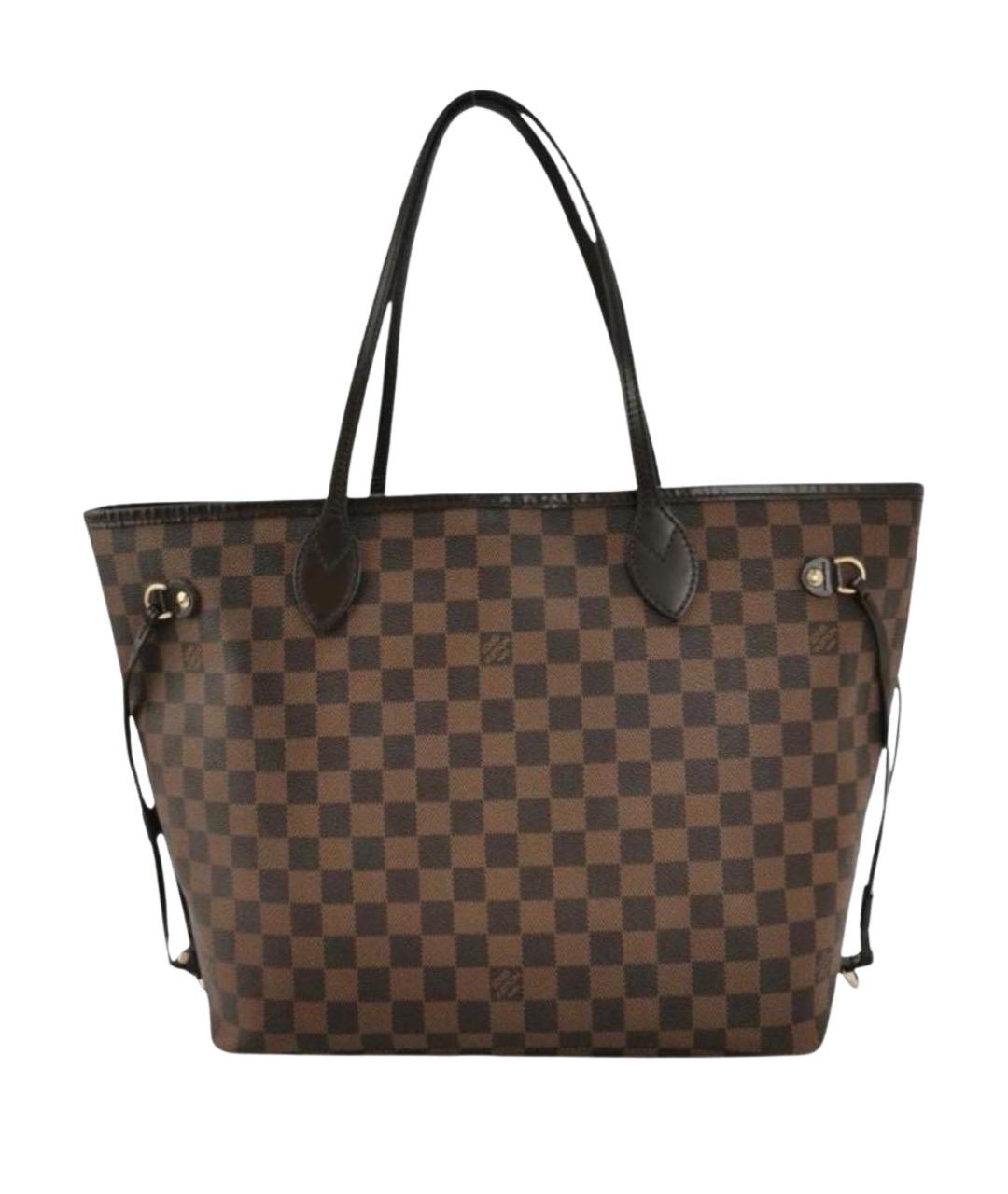 LOUIS VUITTON Коричневая канва сумка тоут, фото 1