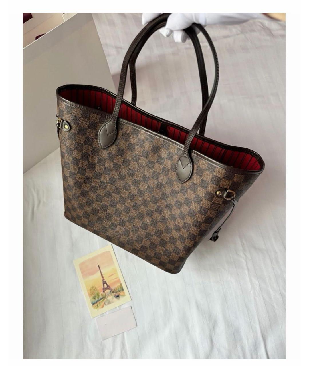 LOUIS VUITTON Коричневая канва сумка тоут, фото 2