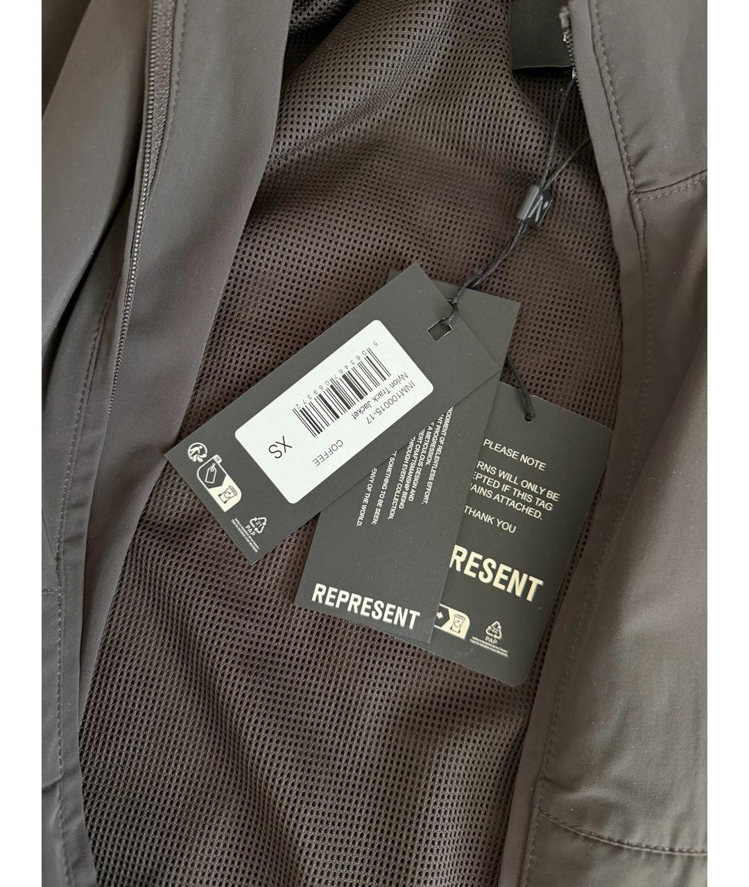REPRESENT Коричневая нейлоновая куртка, фото 3