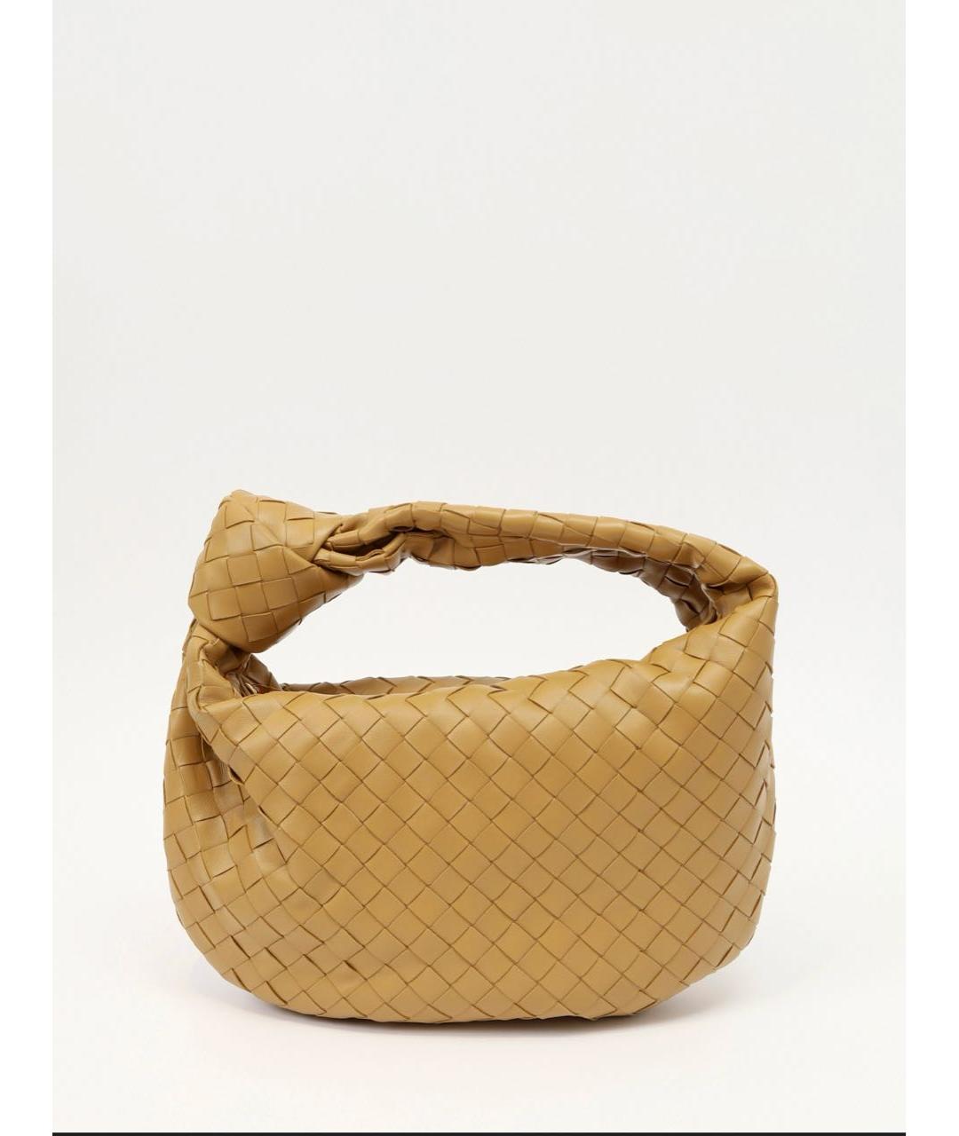 BOTTEGA VENETA Бежевая кожаная сумка с короткими ручками, фото 7