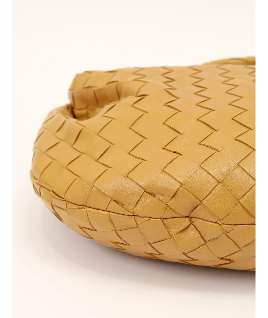 BOTTEGA VENETA Бежевая кожаная сумка с короткими ручками, фото 5