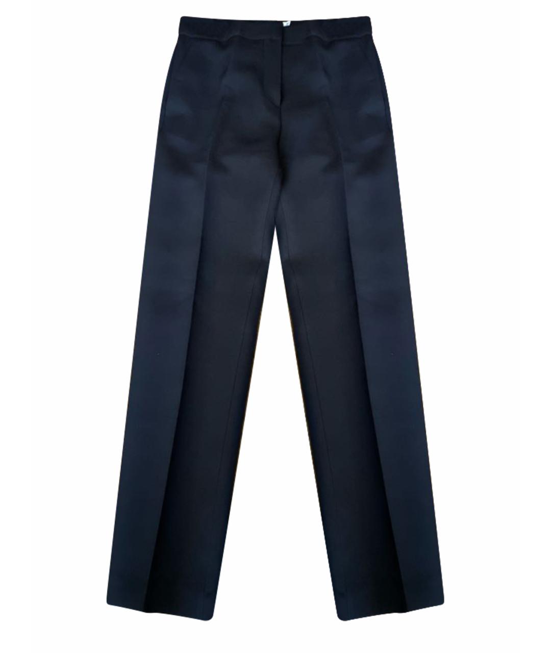 CHRISTIAN DIOR Черные шерстяные прямые брюки, фото 1