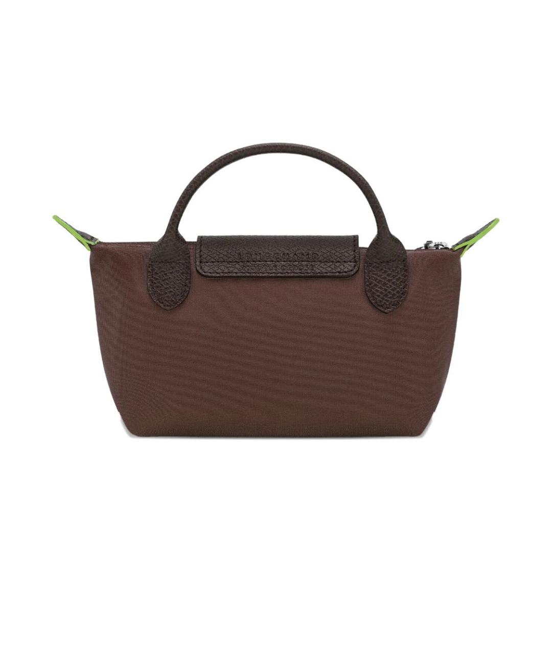 LONGCHAMP Коричневая нейлоновая сумка с короткими ручками, фото 2