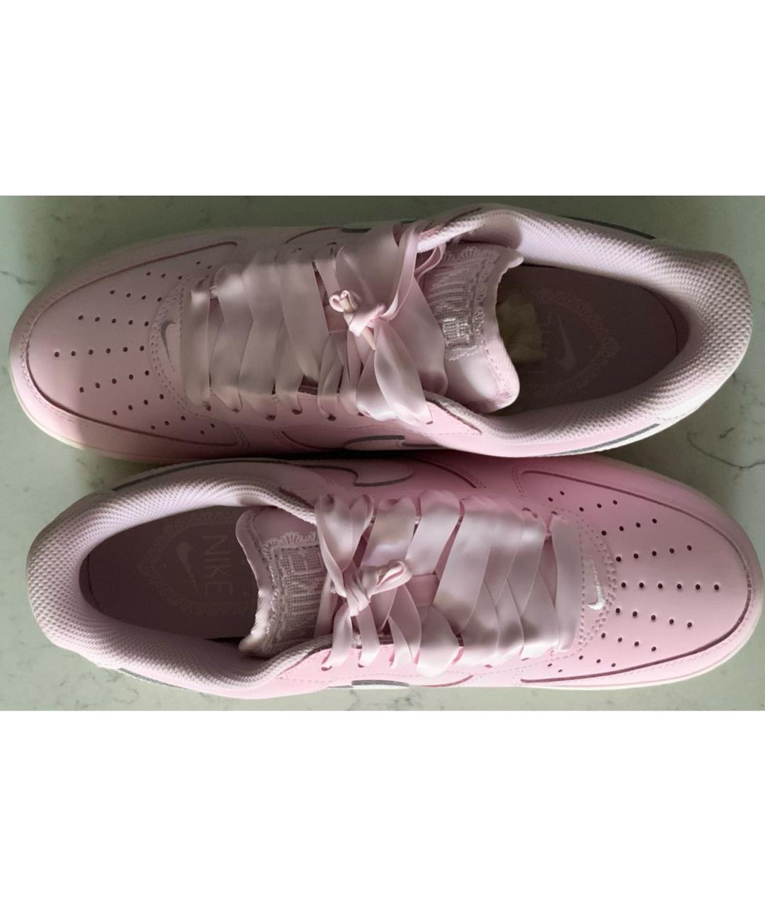 NIKE Розовые кожаные кроссовки, фото 6