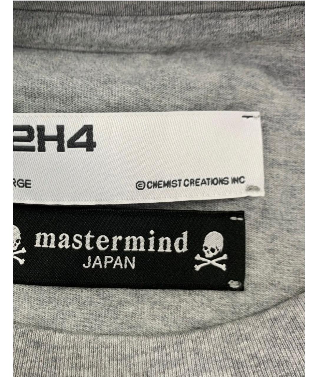 MASTERMIND JAPAN Серая хлопковая футболка, фото 5