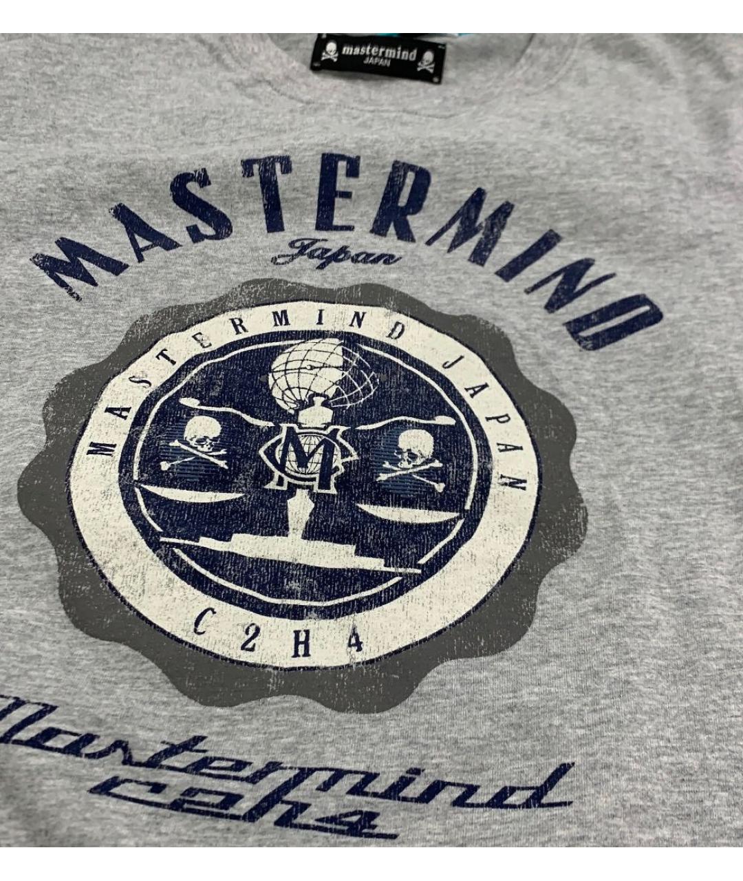 MASTERMIND JAPAN Серая хлопковая футболка, фото 4