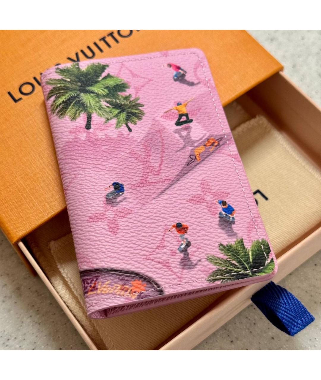 LOUIS VUITTON Розовый кардхолдер, фото 5
